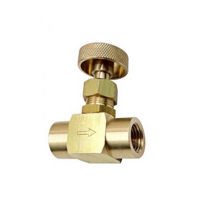 Dixon FFB102 Brass Mini Needle Valve, 1/4" NPT Female